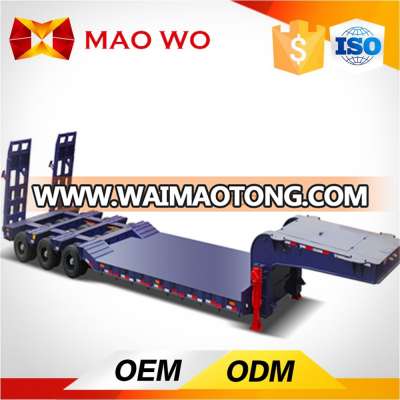 Factory price 40T heavy duty low bed car carrier truck trailer